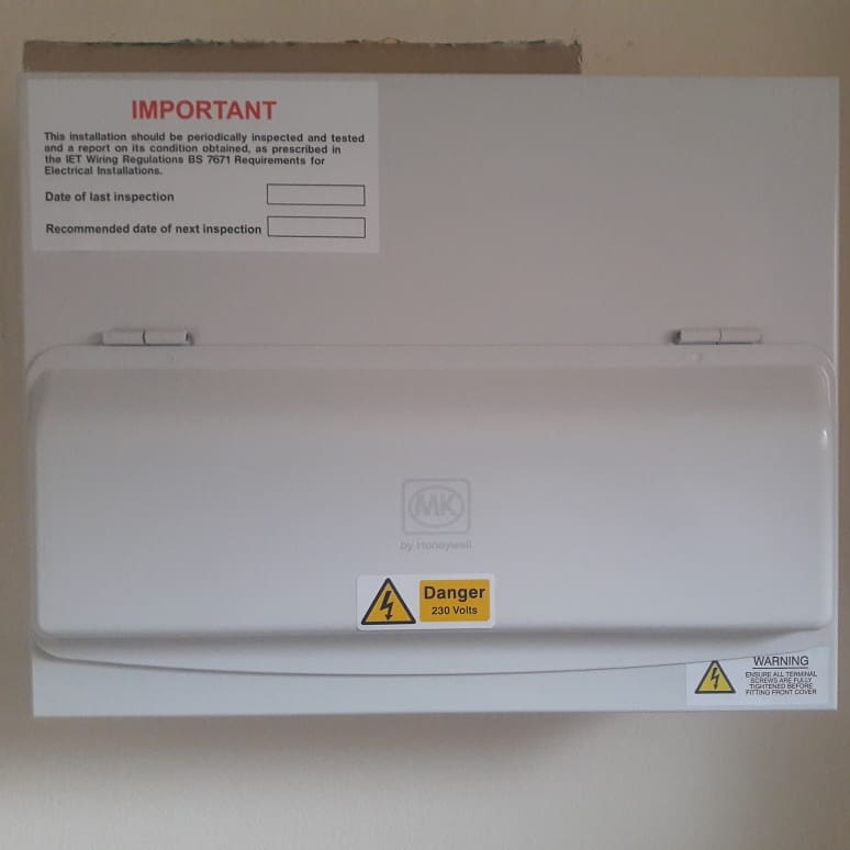 new fuse board image, to replace your old fuse board/consumer unit in Bristol