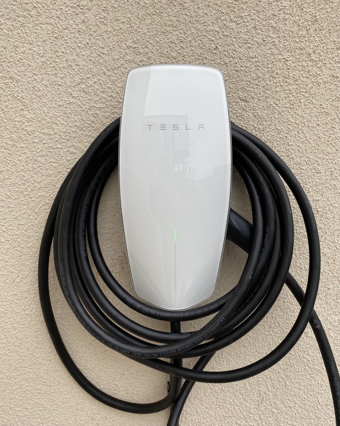 Tesla Wall Connector EV charger installation in Downend